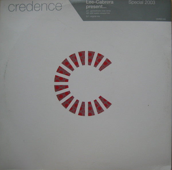 Lee-Cabrera : Special 2003 (12")