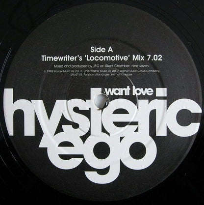 Hysteric Ego : Want Love - The Remixes (2x12")