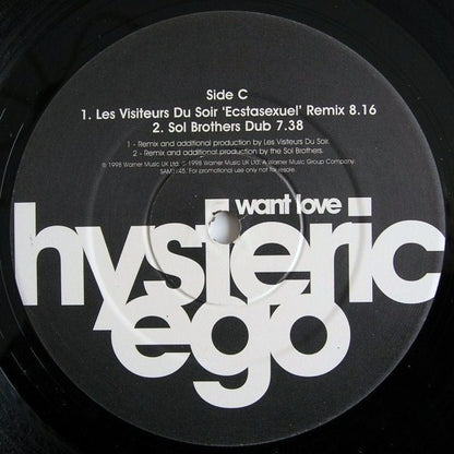 Hysteric Ego : Want Love - The Remixes (2x12")