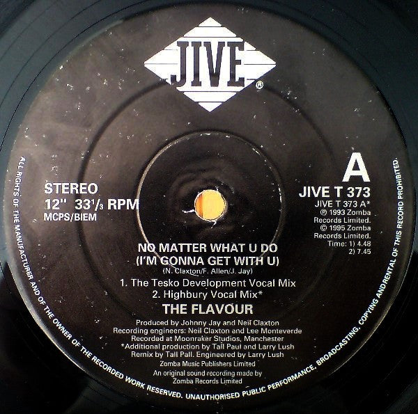 The Flavour : No Matter What You Do (12")