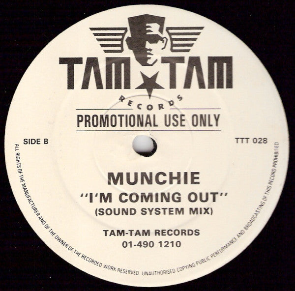 Munchie : I'm Coming Out (12", Promo)