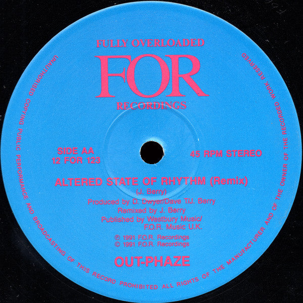 Out-Phaze : Altered State Of Rhythm (12")