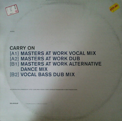 Martha Wash : Carry On (12", Single)