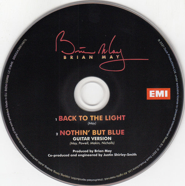 Brian May : Back To The Light (CD, Single, RE)