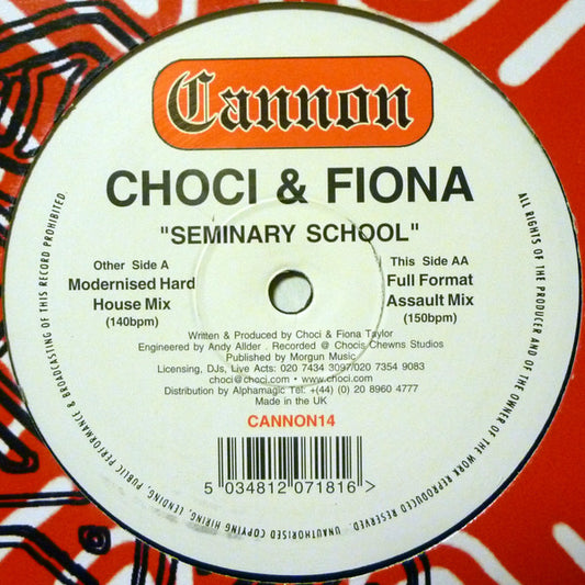 Choci & Fiona* : Seminary School (12")