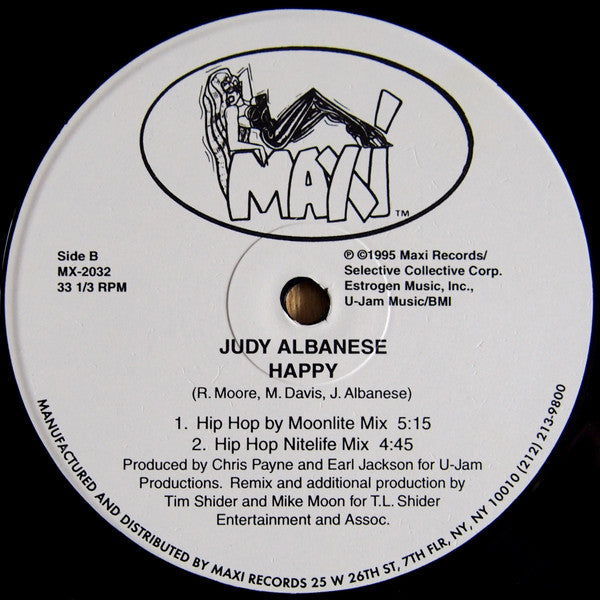 Judy Albanese : Happy (2x12", Maxi)