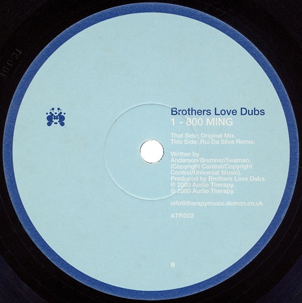 Brothers Love Dubs : 1 - 800 MING (12")
