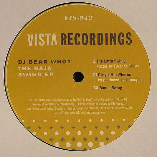DJ Bear Who ? : The Baja Swing EP (12", EP)