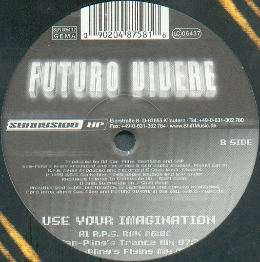 Futuro Vivere : Use Your Imagination (12")