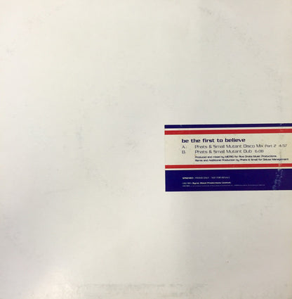 A1 : Be The First To Believe (12", Promo)