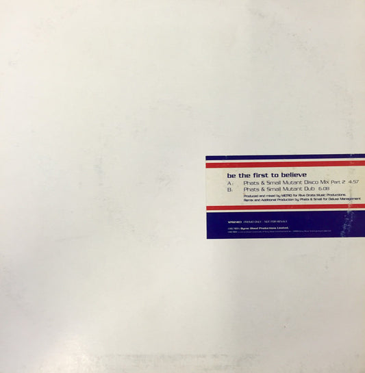 A1 : Be The First To Believe (12", Promo)