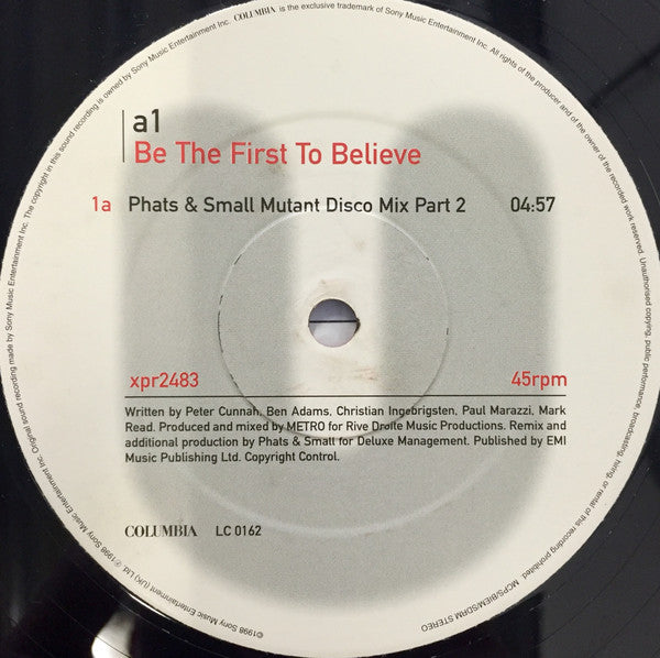 A1 : Be The First To Believe (12", Promo)