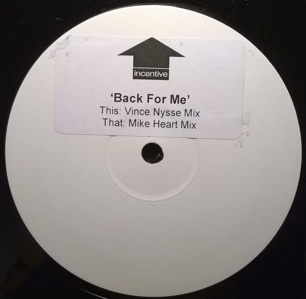 Candee Jay : Back For Me (12", W/Lbl, Sti)