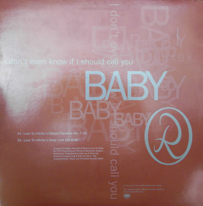 Rozalla : Baby (12", Single, Promo)