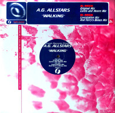 A.G. Allstars : Walking (12", Single, Promo)