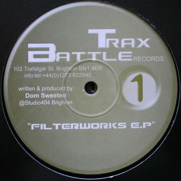 Dom Sweeten : Filterworks EP (12", EP)