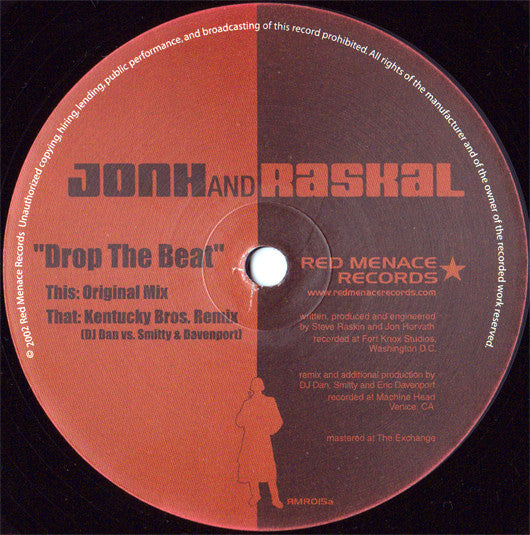 JonH & Raskal : Drop The Beat (12")