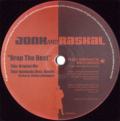 JonH & Raskal : Drop The Beat (12")