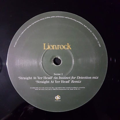 Lionrock : Straight At Yer Head - Act One (12", Single)