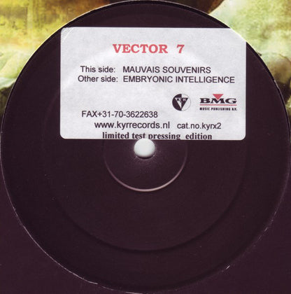 Vector 7 : Mauvais Souvenirs / Embryonic Intelligence (12", Ltd, TP, W/Lbl)