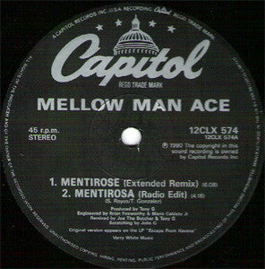 Mellow Man Ace : Mentirosa (Remix) (12", Single)