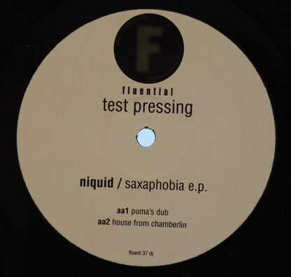 Niquid : Saxaphobia EP (12", EP, TP)