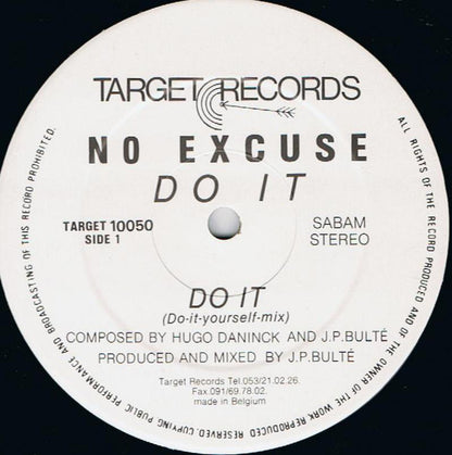 No Excuse : Do It (12")