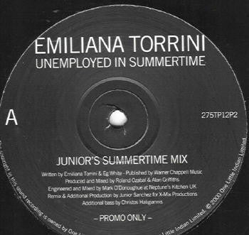 Emiliana Torrini : Unemployed In Summertime (12", Promo)