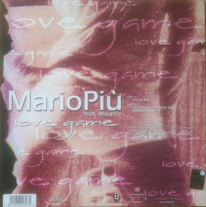 Mario Più Feat. Principe Maurice : Love Game (12")