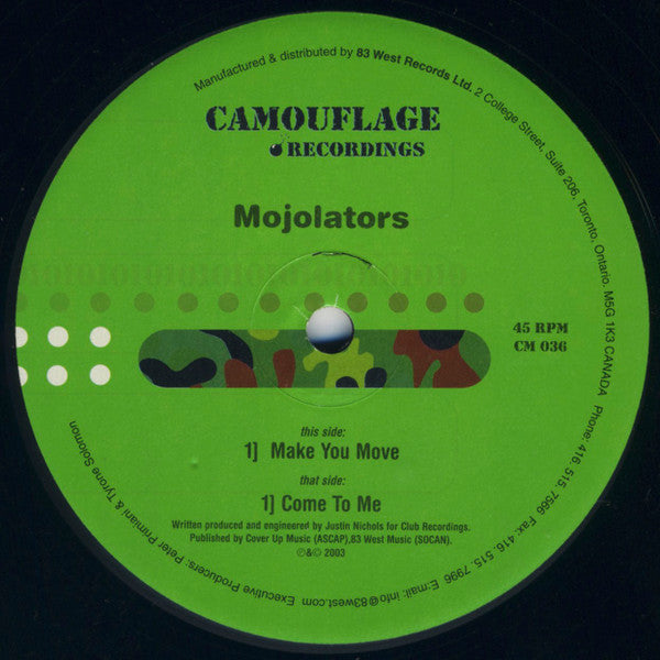 Mojolators : Make You Move (12")