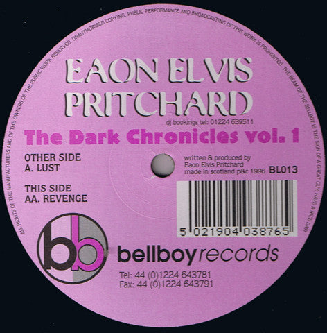Eaon Elvis Pritchard : The Dark Chronicles Vol. 1 (12")