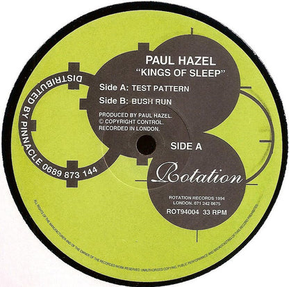 Paul Hazel : Kings Of Sleep (12")
