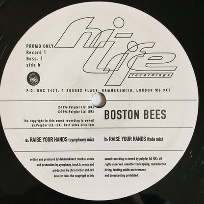 Boston Bruins : Raise Your Hands (2x12", Promo)