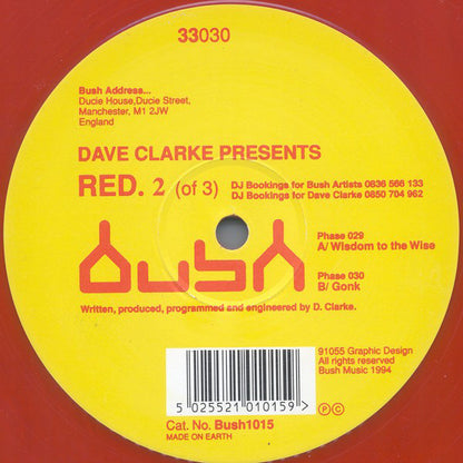 Dave Clarke : Red. 2 (Of 3) (12", Red)
