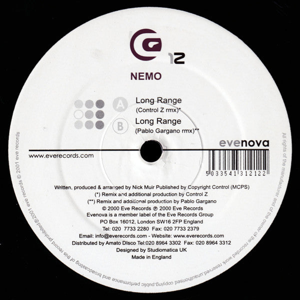 Nemo (5) : Long Range (12")