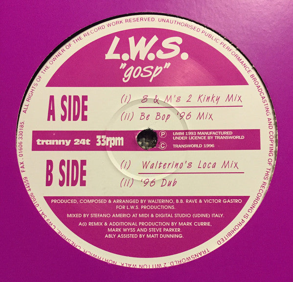 L.W.S. : Gosp (12", Promo)