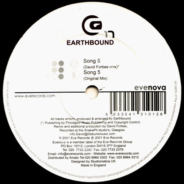 Earthbound : Song 5 (12")