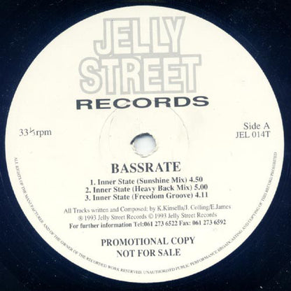 Bassrate : Inner State (12", Promo)