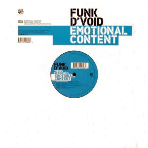 Funk D'Void Versus Chicco Secci : Emotional Content (12")