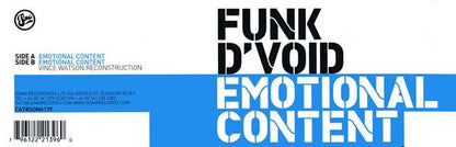 Funk D'Void Versus Chicco Secci : Emotional Content (12")