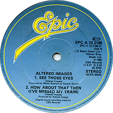 Altered Images : See Those Eyes (12", Single, Ast)