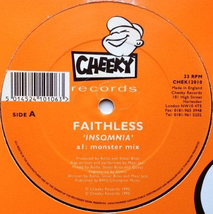 Faithless : Insomnia (12")