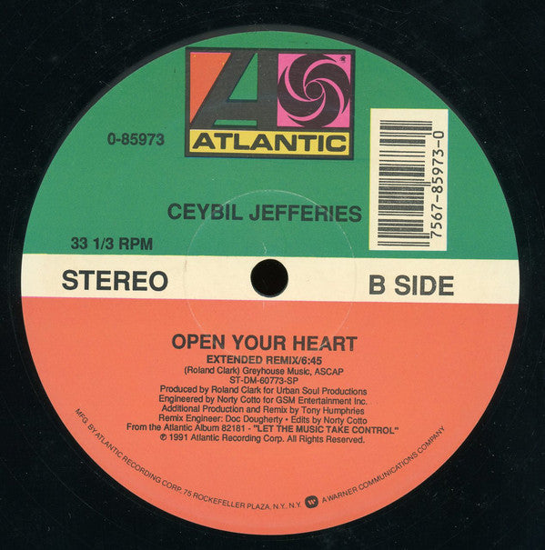 Ceybil Jefferies : Open Your Heart (12")