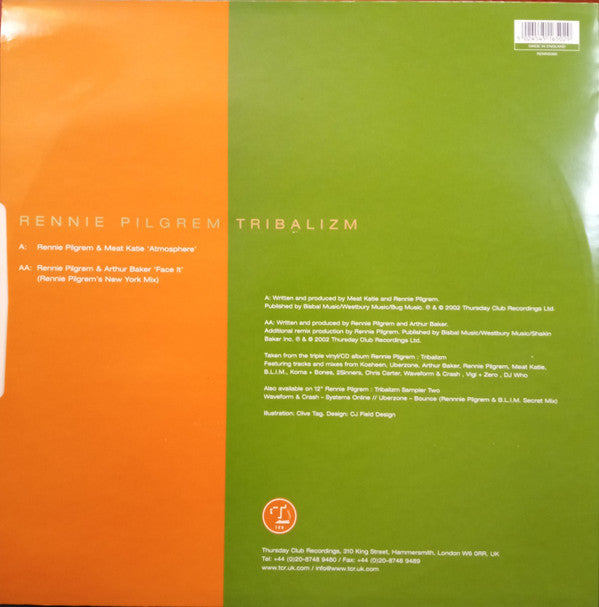Rennie Pilgrem & Meat Katie / Rennie Pilgrem & Arthur Baker : Tribalizm (Sampler One) (12", Smplr)