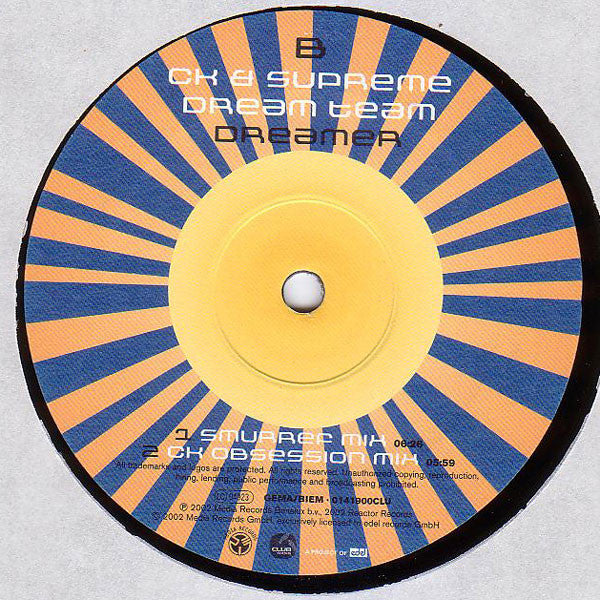CK* & Supreme Dream Team : Dreamer (12")