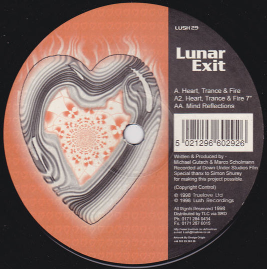 Lunar Exit : Heart, Trance & Fire / Mind Reflections (12")