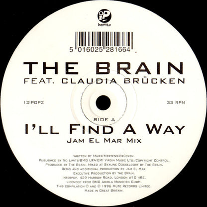 The Brain (2) Feat. Claudia Brücken : I'll Find A Way (12")