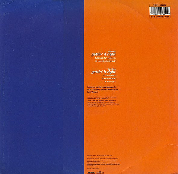 Alison Limerick : Gettin' It Right (12", Single)