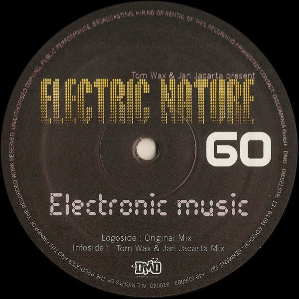 Tom Wax & Jan Jacarta Present Electric Nature : Electronic Music (12")