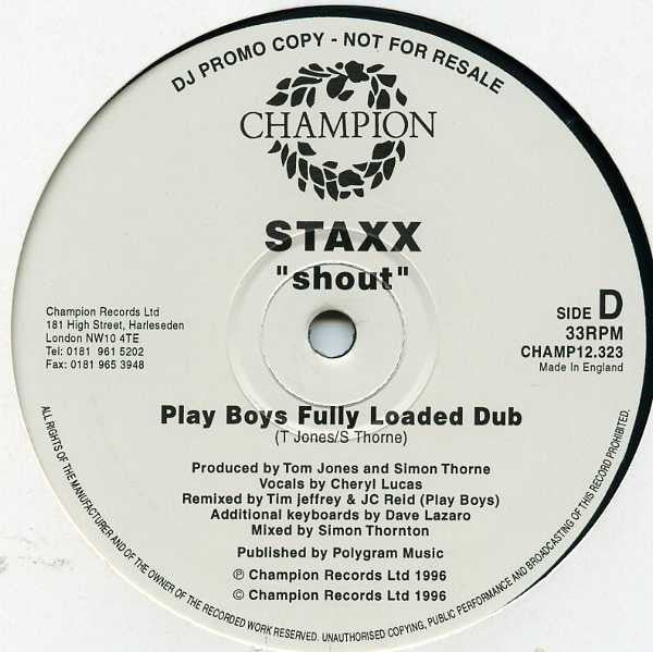 Staxx : Shout (2x12", Promo)